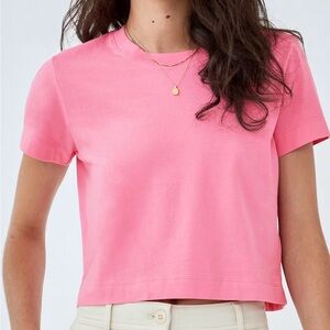 Wilfred Free Weekend T-Shirt in Bubble Pink by Aritzia